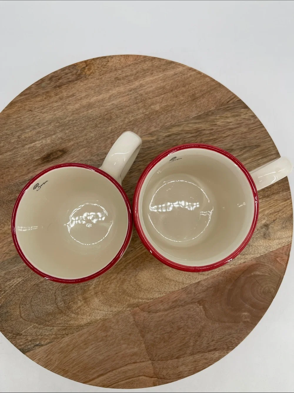 Sur La Table Jacques Pepin Rooster Collection Discontinued Earthenware Mugs-Two